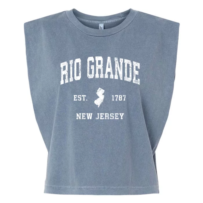 Rio Grande New Jersey Nj Vintage Athletic Sports Garment-Dyed Women's Muscle Tee