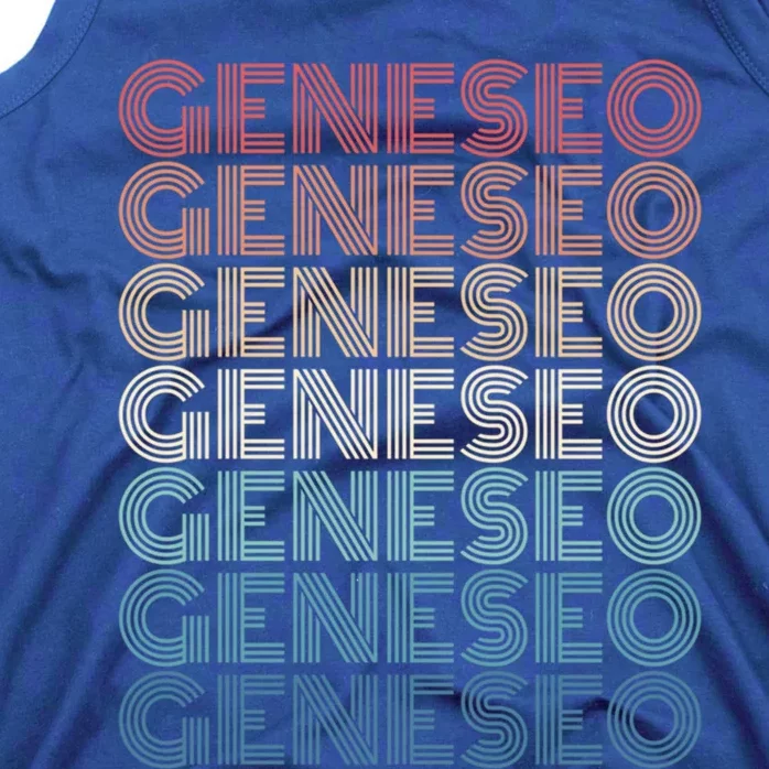 Retro Geneseo New York Gift Tank Top