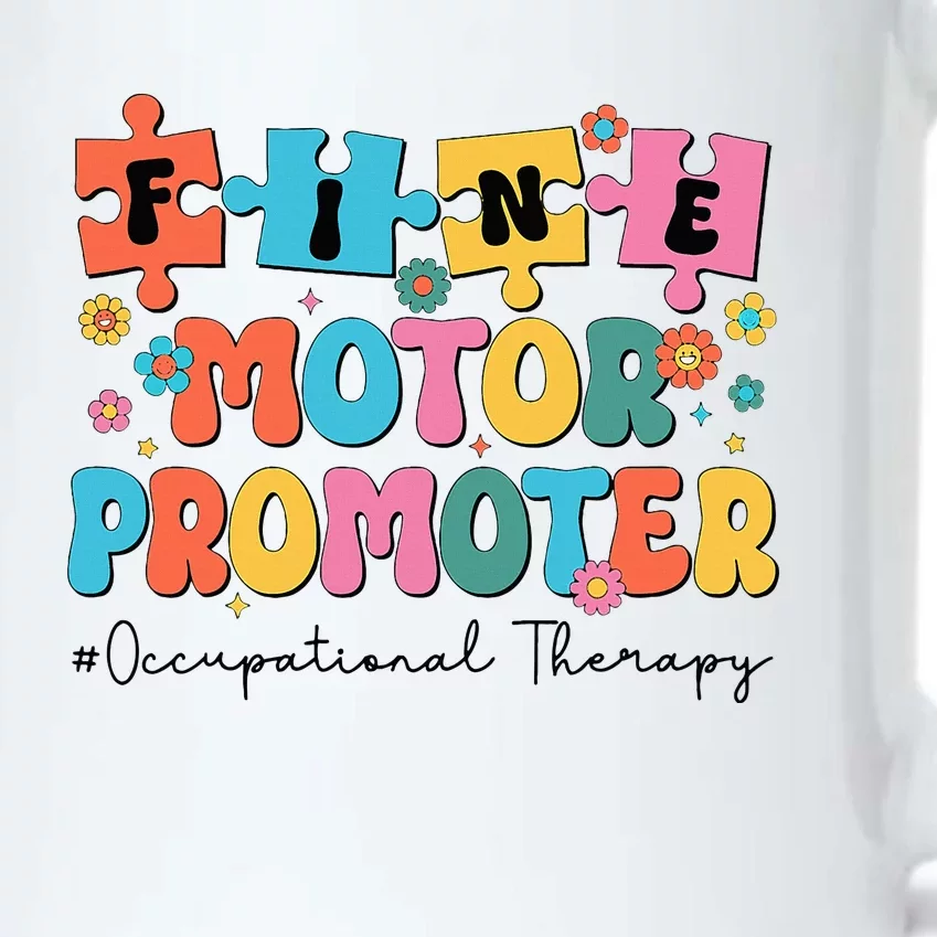 Retro Groovy Occupational Therapy OT Therapist Black Color Changing Mug