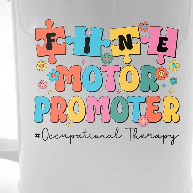 Retro Groovy Occupational Therapy OT Therapist Front & Back Beer Stein