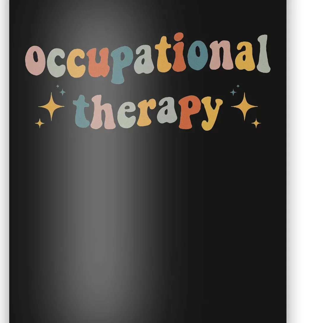 Retro Groovy Occupational Therapy OT Therapist OT Month Poster