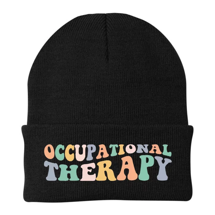 Retro Groovy Occupational Therapy OT Therapist Knit Cap Winter Beanie