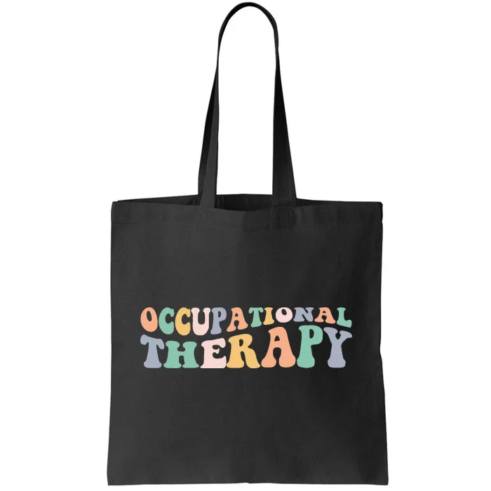 Retro Groovy Occupational Therapy OT Therapist Tote Bag