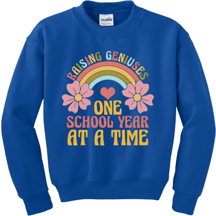 Raising Geniuses One School Year At A Time Gift Kids Sweatshirt