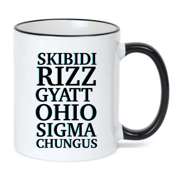 Rizz Gyatt Ohio Sigma Chungus Black Color Changing Mug