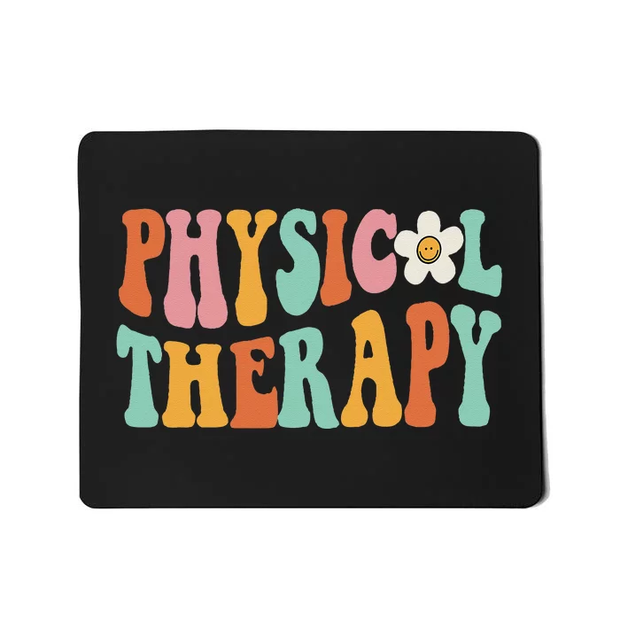 Retro Groovy Physical Therapy Physical Therapist PT Month Mousepad