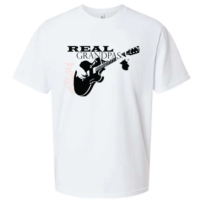 Real Grandpas Play Guitar Custom Funny Sueded Cloud Jersey T-Shirt