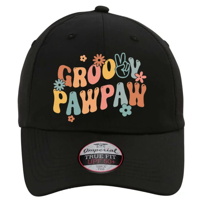 Retro Groovy Pawpaw Flower Power Hippie Family Groovy Vibes The Original Performance Cap