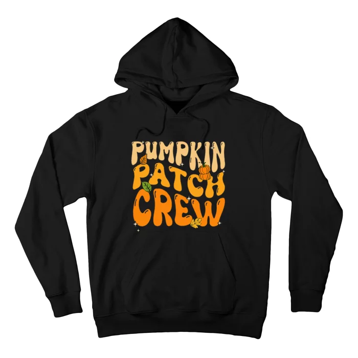 Retro Groovy Pumpkin Patch Crew Thanksgiving Fall Autumn Hoodie