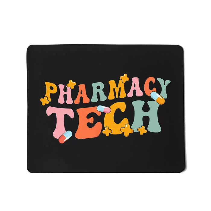 Retro Groovy Pharmacy Technician Pharmacist Pharmacy Tech Mousepad