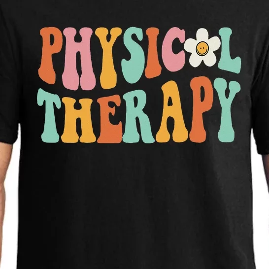 Retro Groovy Physical Therapy Physical Therapist PT Month Pajama Set