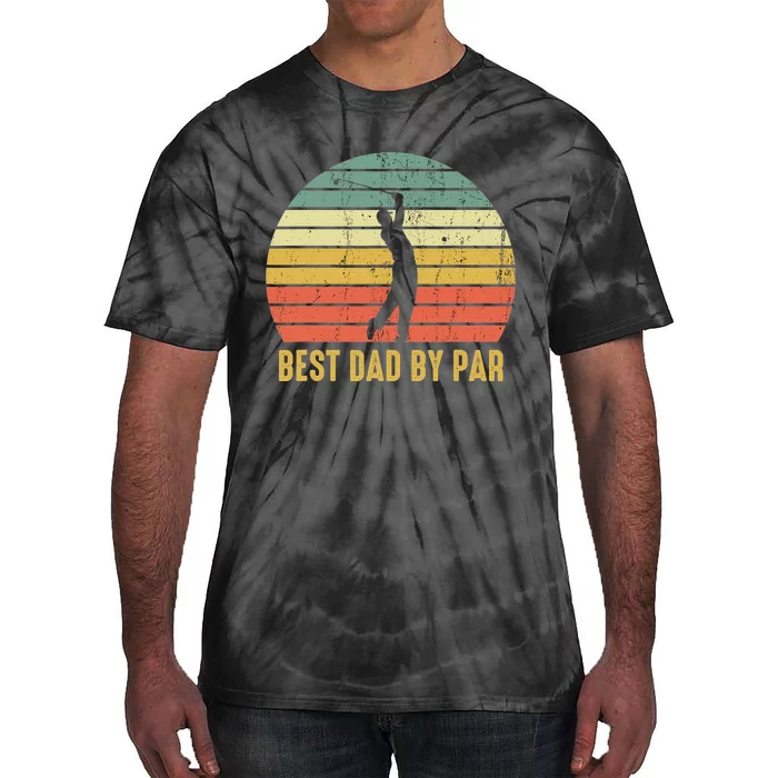 Retro Golfing Papa Golfer Golf Gifts For Fathers Day Tie-Dye T-Shirt