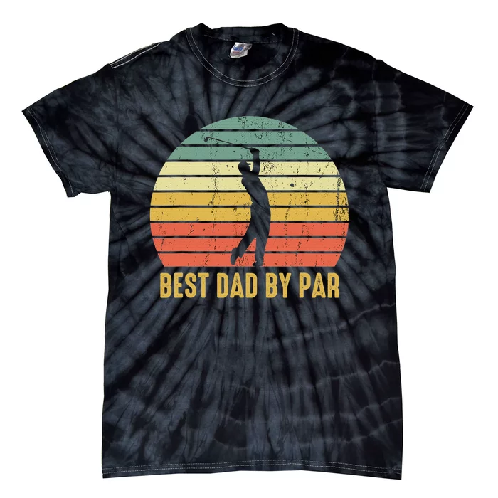 Retro Golfing Papa Golfer Golf Gifts For Fathers Day Tie-Dye T-Shirt