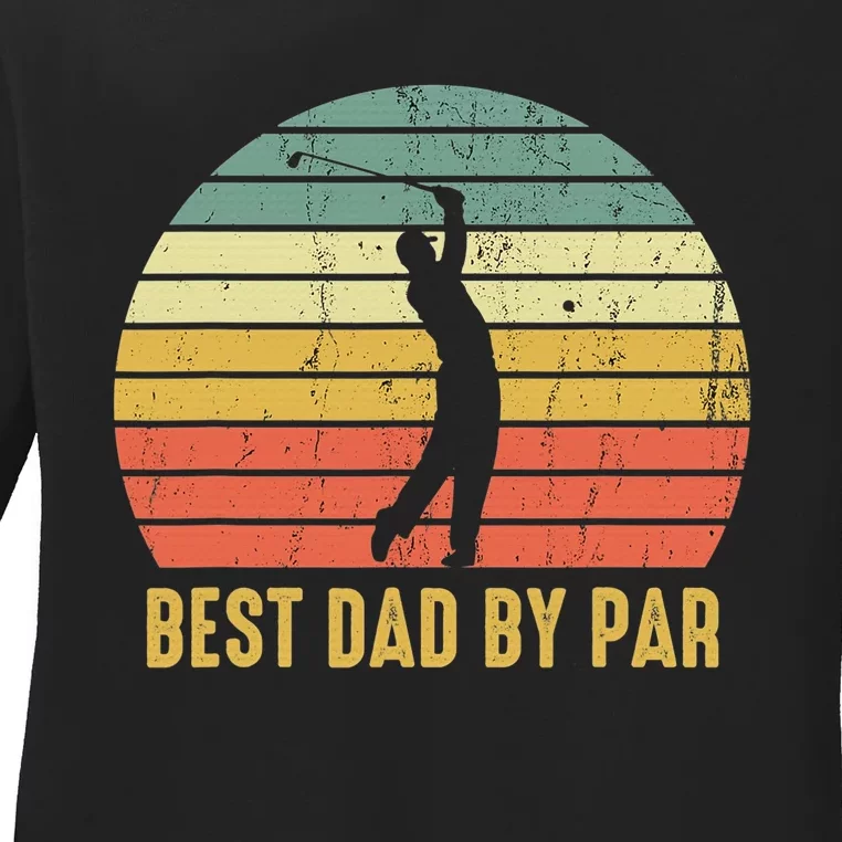 Retro Golfing Papa Golfer Golf Gifts For Fathers Day Ladies Long Sleeve Shirt