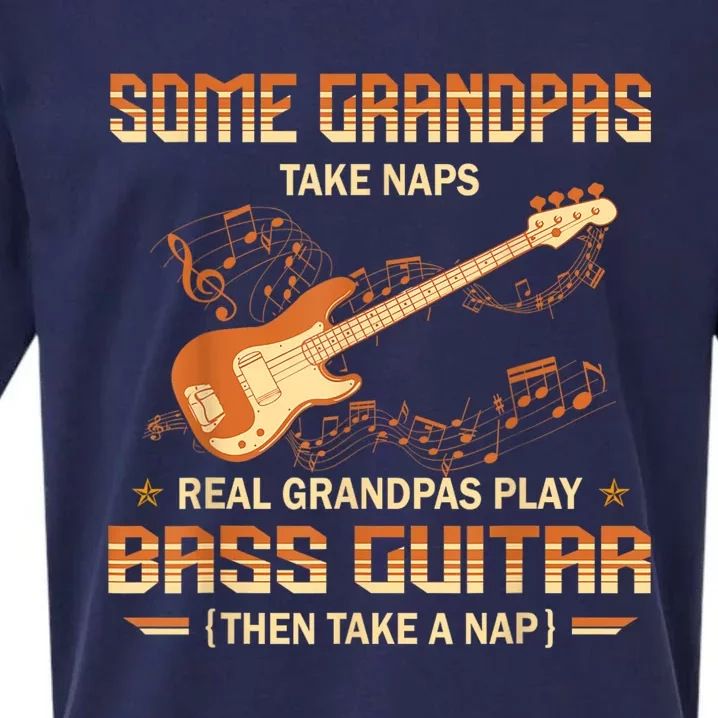 Real Grandpas Play Bass Guitar And Take A Naps Sueded Cloud Jersey T-Shirt