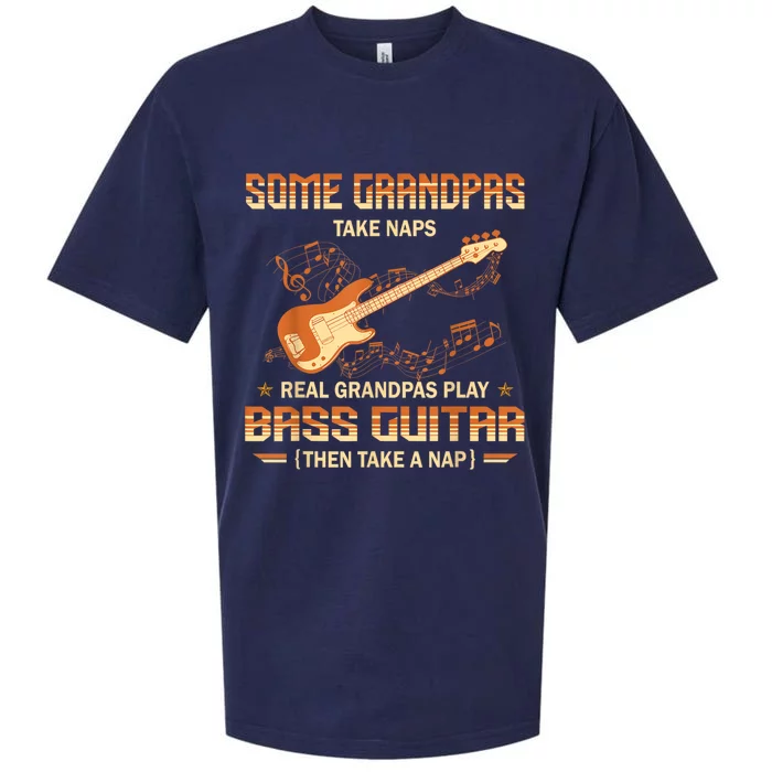 Real Grandpas Play Bass Guitar And Take A Naps Sueded Cloud Jersey T-Shirt