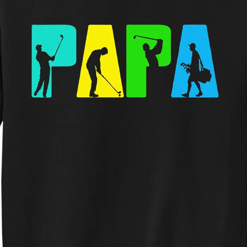 Retro Golfing Papa Golfer Golf Gifts For Fathers Day Sweatshirt