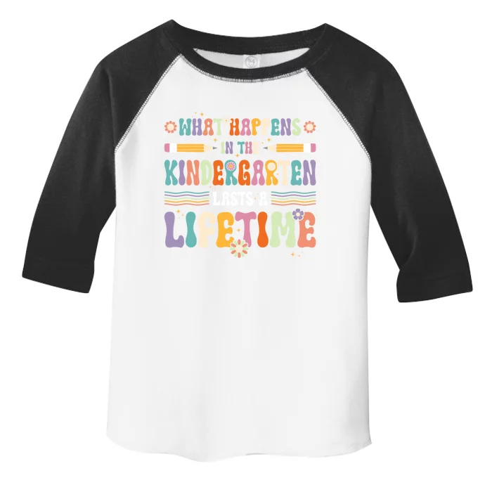 Retro Groovy Preschool Kindergarten Teacher Funny Gift Toddler Fine Jersey T-Shirt