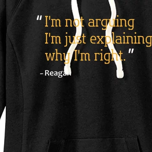 Reagan Gift Quote Personalized Funny Birthday Name Idea Women's Fleece Hoodie