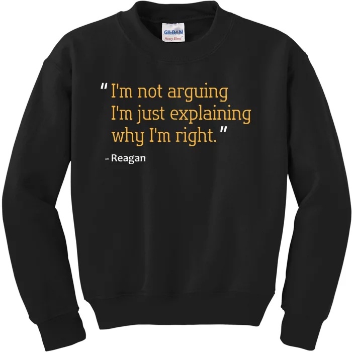 Reagan Gift Quote Personalized Funny Birthday Name Idea Kids Sweatshirt