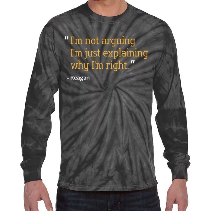 Reagan Gift Quote Personalized Funny Birthday Name Idea Tie-Dye Long Sleeve Shirt