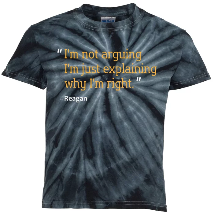 Reagan Gift Quote Personalized Funny Birthday Name Idea Kids Tie-Dye T-Shirt