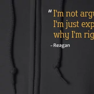 Reagan Gift Quote Personalized Funny Birthday Name Idea Full Zip Hoodie