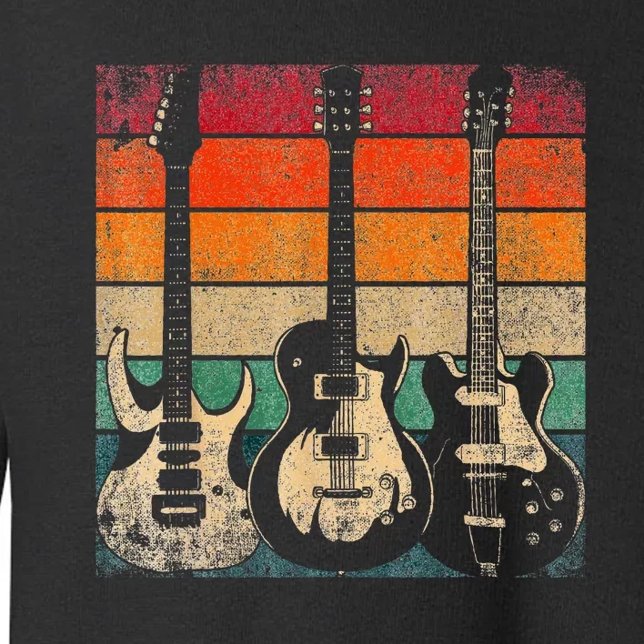 Retro Guitar Toddler Sweatshirt