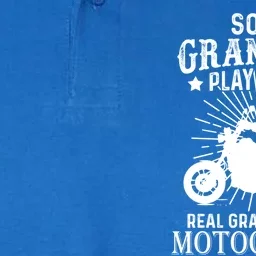 Real Grandpas Ride Motorcycles Funny Gift For Grandfather Funny Gift Softstyle Adult Sport Polo