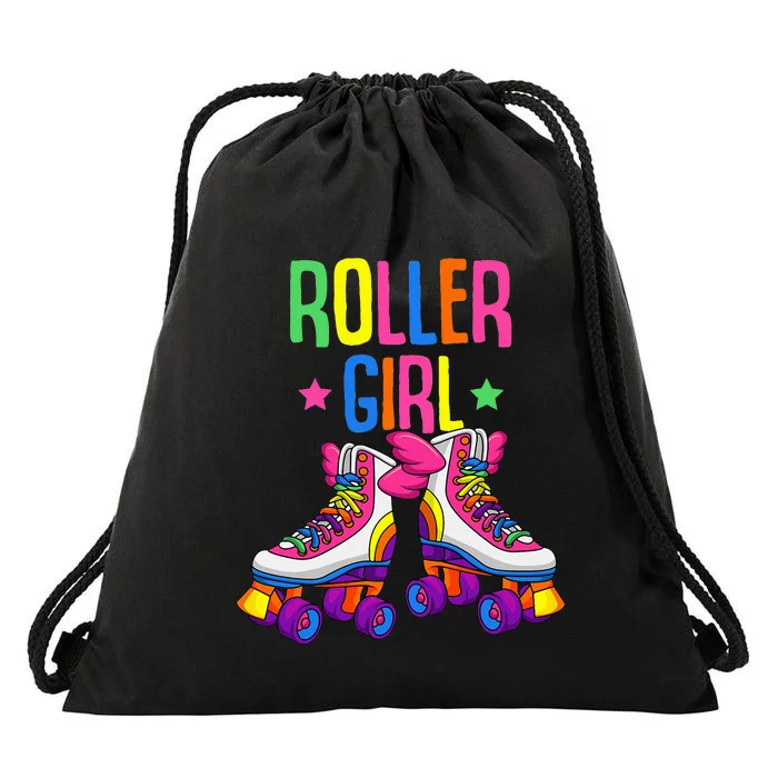 Roller Girl Roller Skates Skating Drawstring Bag