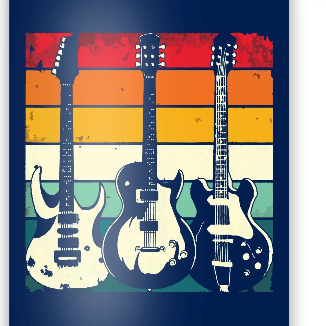 Retro Guitar Poster