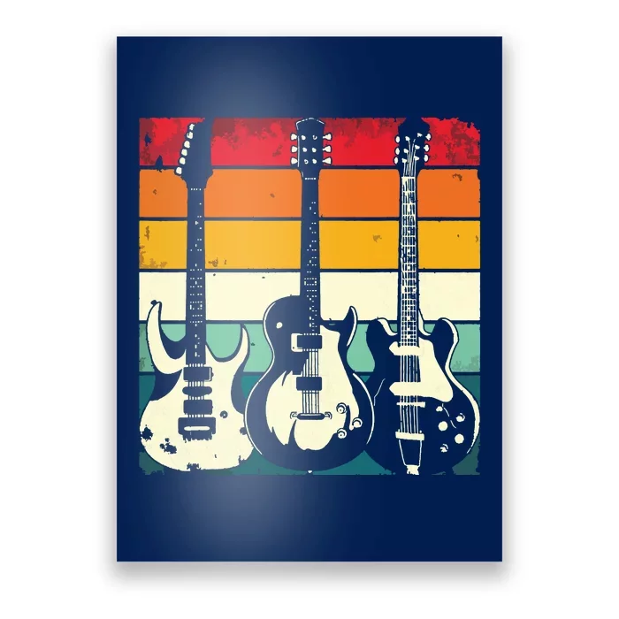 Retro Guitar Poster