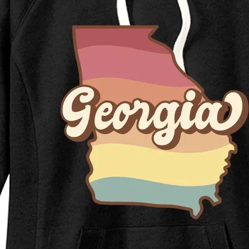 Retro Georgia Women's Fleece Hoodie