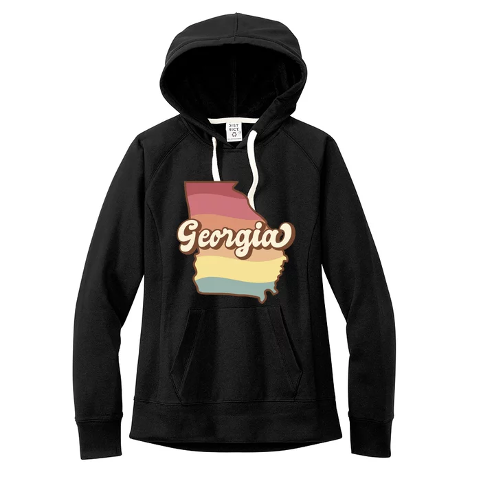 Retro Georgia Women's Fleece Hoodie