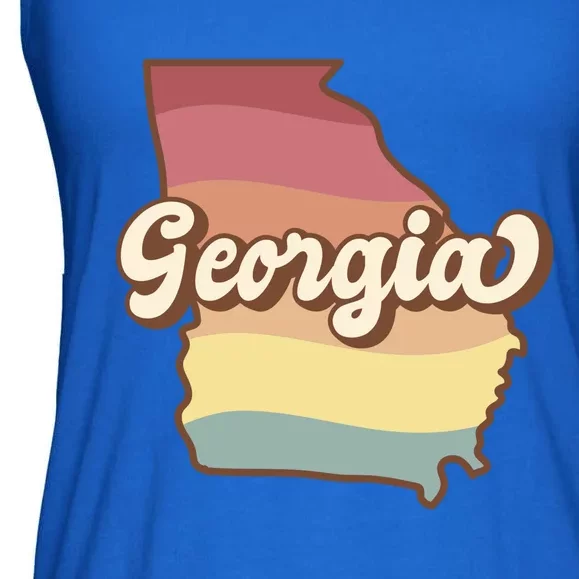 Retro Georgia Ladies Essential Flowy Tank