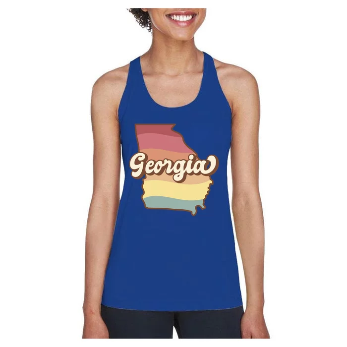 Retro Georgia Women's Racerback Tank