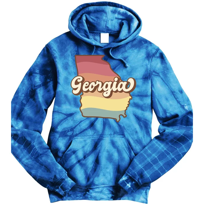 Retro Georgia Tie Dye Hoodie