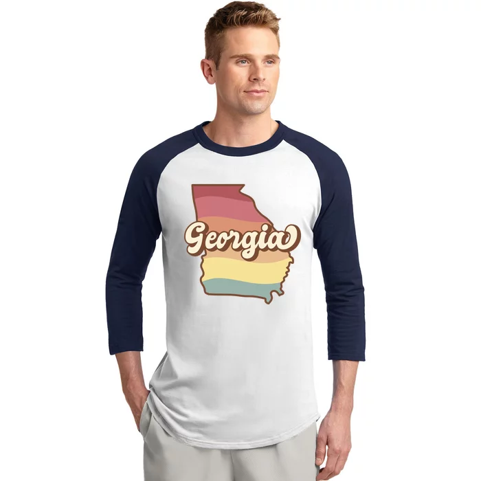 Retro Georgia Baseball Sleeve Shirt