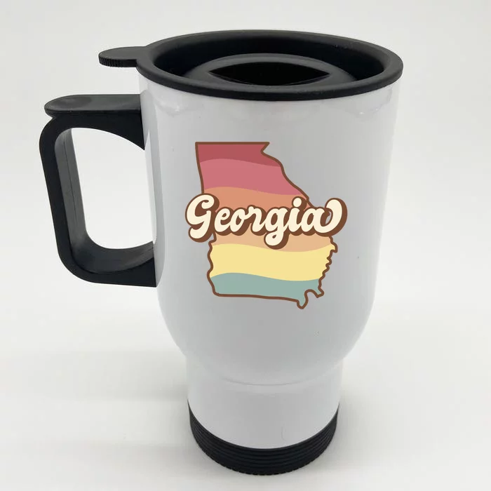 Retro Georgia Front & Back Stainless Steel Travel Mug