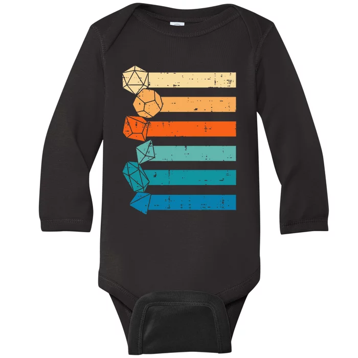 Rpg Gamer Retro Role Playing Game Baby Long Sleeve Bodysuit