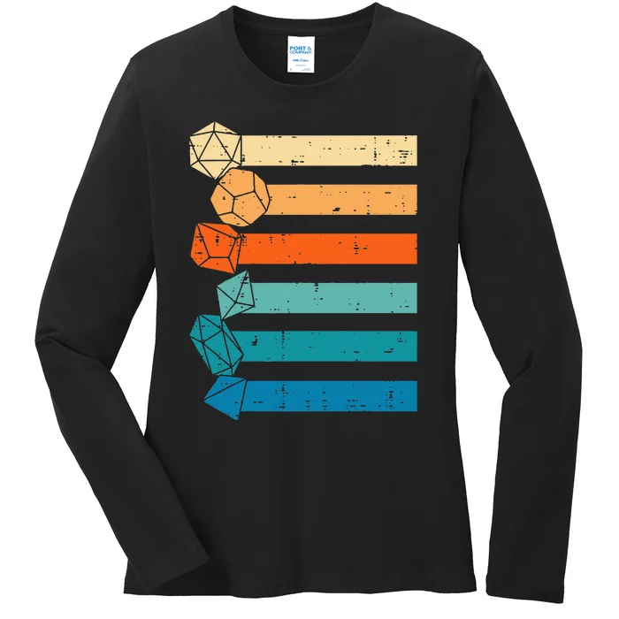 Rpg Gamer Retro Role Playing Game Ladies Long Sleeve Shirt