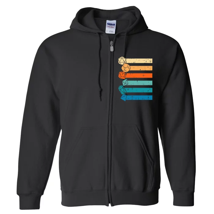 Rpg Gamer Retro Role Playing Game Full Zip Hoodie