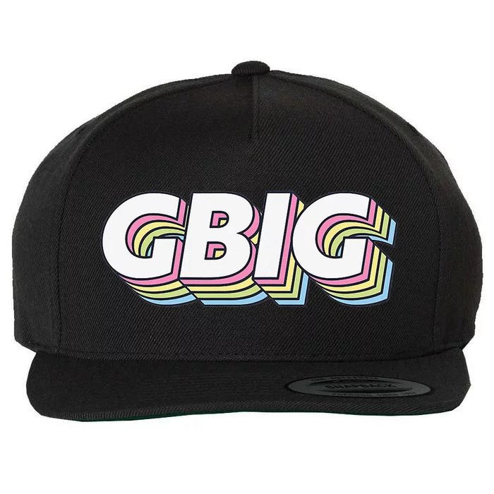 Retro GBig Reveal Sorority Little Sister Big Little Week Wool Snapback Cap