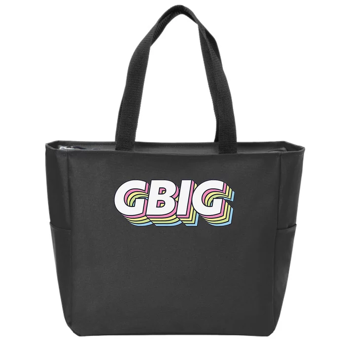 Retro GBig Reveal Sorority Little Sister Big Little Week Zip Tote Bag