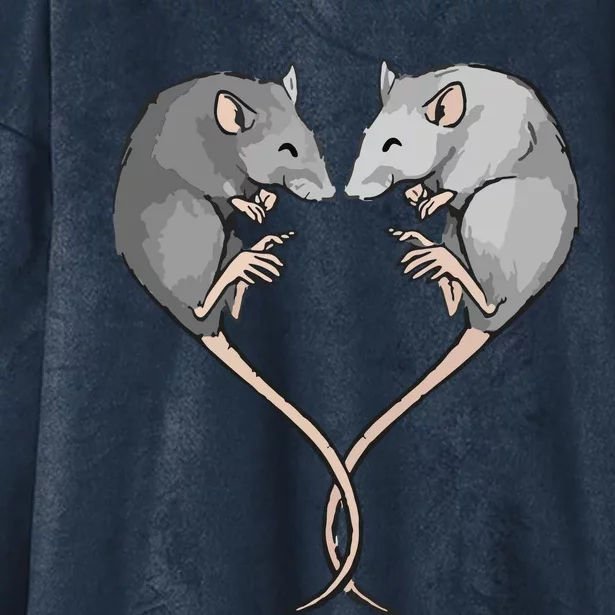 Rat Gift Hooded Wearable Blanket