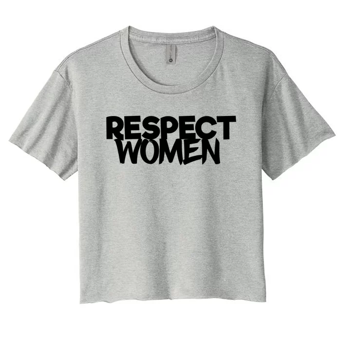 Respect Gift Women's Crop Top Tee