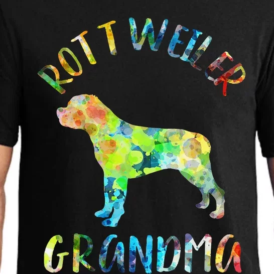 Rottweiler Grandma Rottie Grandma Funny Rottweiler Owner Pajama Set