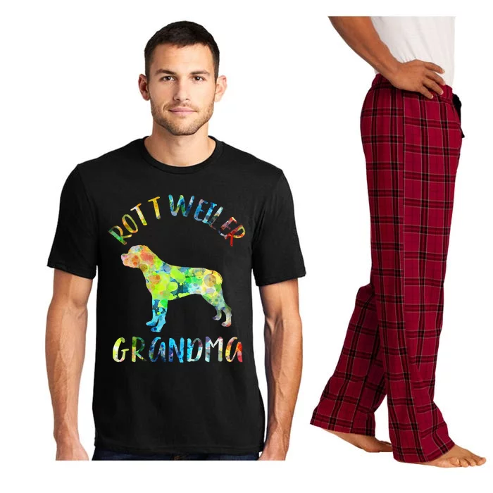 Rottweiler Grandma Rottie Grandma Funny Rottweiler Owner Pajama Set