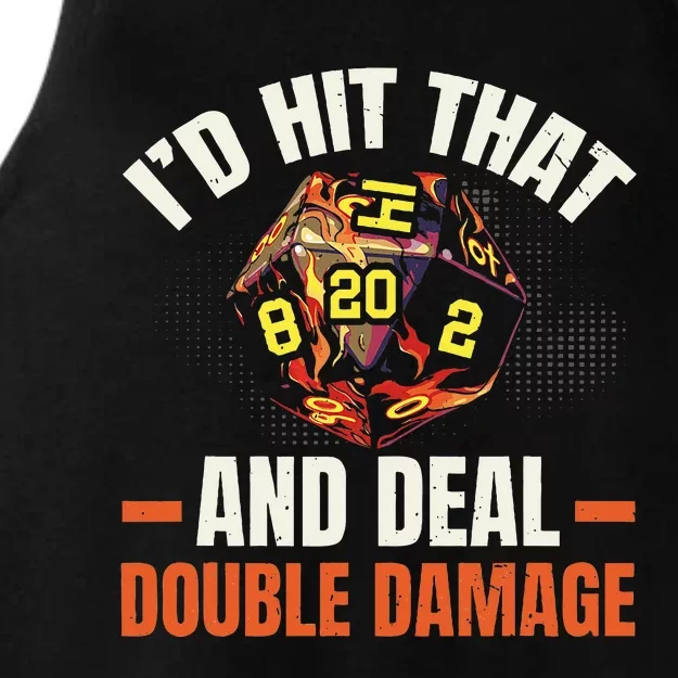 Rpg Gaming Role Playing D20 Tabletop Games Ladies Tri-Blend Wicking Tank