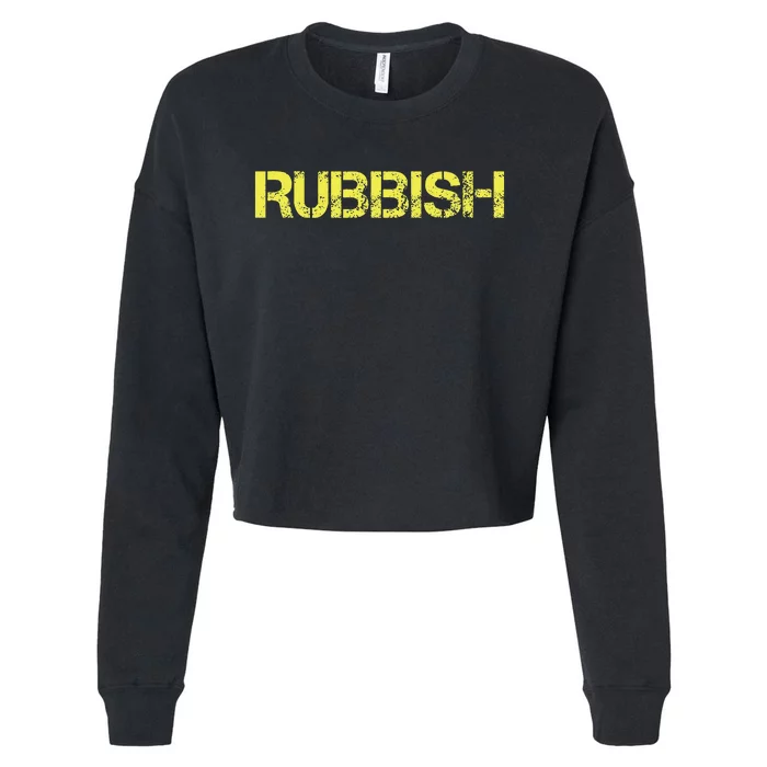 Rubbish Girl Cropped Pullover Crew